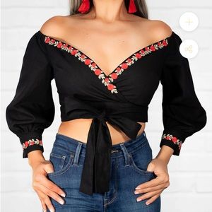 Herencia Co Clothing Rosalinda Crop Top